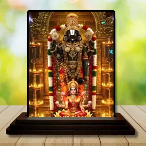 Car Dashboard Lord Tirupati Wooden Photo Stand 3x4 Inches, Compact & Stylish Spiritual Display For Car, Home & Office (Pack Of 1) (F49631) Car Dashboard Lord Tirupati Wooden Photo Stand 3x4 Inches, Compact & Stylish Spiritual Display For Car, Home & Office (Pack Of 1) (F49631)