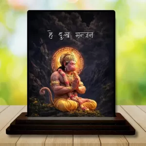 Car Dashboard Hanuman Wooden Photo Stand 3x4 Inches, Compact & Stylish Spiritual Display For Car, Home & Office (Pack Of 1) (F49641) Car Dashboard Hanuman Wooden Photo Stand 3x4 Inches, Compact & Stylish Spiritual Display For Car, Home & Office (Pack Of 1) (F49641)