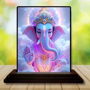 Car Dashboard Ganesha Wooden Photo Stand 3x4 Inches, Compact & Stylish Spiritual Display For Car, Home & Office (Pack Of 1) (F49658) Car Dashboard Ganesha Wooden Photo Stand 3x4 Inches, Compact & Stylish Spiritual Display For Car, Home & Office (Pack Of 1) (F49658)
