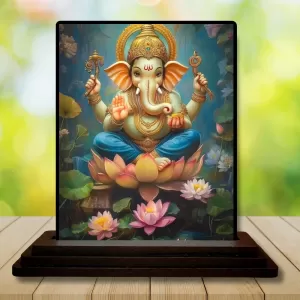 Car Dashboard Ganesha Wooden Photo Stand 3x4 Inches, Compact & Stylish Spiritual Display For Car, Home & Office (Pack Of 1) (F49660) Car Dashboard Ganesha Wooden Photo Stand 3x4 Inches, Compact & Stylish Spiritual Display For Car, Home & Office (Pack Of 1) (F49660)