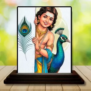 Car Dashboard Krishna Wooden Photo Stand 3x4 Inches, Compact & Stylish Spiritual Display For Car, Home & Office (Pack Of 1) (F49682) Car Dashboard Krishna Wooden Photo Stand 3x4 Inches, Compact & Stylish Spiritual Display For Car, Home & Office (Pack Of 1) (F49682)