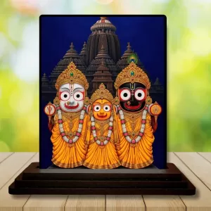 Car Dashboard Jagannatha Wooden Photo Stand 3x4 Inches, Compact & Stylish Spiritual Display For Car, Home & Office (Pack Of 1) (F49690) Car Dashboard Jagannatha Wooden Photo Stand 3x4 Inches, Compact & Stylish Spiritual Display For Car, Home & Office (Pack Of 1) (F49690)
