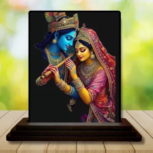 Car Dashboard Shree Krishna And Shree Radha Wooden Photo Stand 3x4 Inches, Compact & Stylish Spiritual Display For Car, Home & Office (Pack Of 1) (F49697) Car Dashboard Shree Krishna And Shree Radha Wooden Photo Stand 3x4 Inches, Compact & Stylish Spiritual Display For Car, Home & Office (Pack Of 1) (F49697)