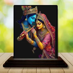 Car Dashboard Shree Krishna And Shree Radha Wooden Photo Stand 3x4 Inches, Compact & Stylish Spiritual Display For Car, Home & Office (Pack Of 1) (F49701) Car Dashboard Shree Krishna And Shree Radha Wooden Photo Stand 3x4 Inches, Compact & Stylish Spiritual Display For Car, Home & Office (Pack Of 1) (F49701)