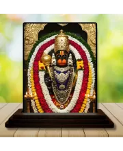Car Dashboard Veerabhadra Wooden Photo Stand  3x4 Inches, Compact & Stylish Spiritual Display For Car, Home & Office (Pack Of 1) (F49702)