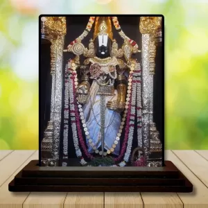 Car Dashboard Venkateswara Wooden Photo Stand 3x4 Inches, Compact & Stylish Spiritual Display For Car, Home & Office (Pack Of 1) (F49707) Car Dashboard Venkateswara Wooden Photo Stand 3x4 Inches, Compact & Stylish Spiritual Display For Car, Home & Office (Pack Of 1) (F49707)