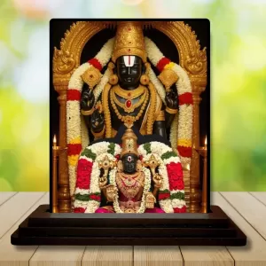 Car Dashboard Lord Tirupati And Mata Lakshmi Wooden Photo Stand 3x4 Inches, Compact & Stylish Spiritual Display For Car, Home & Office (Pack Of 1) (F49714) Car Dashboard Lord Tirupati And Mata Lakshmi Wooden Photo Stand 3x4 Inches, Compact & Stylish Spiritual Display For Car, Home & Office (Pack Of 1) (F49714)