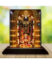 Car Dashboard Lord Ganesha Wooden Photo Stand  3x4 Inches, Compact & Stylish Spiritual Display For Car, Home & Office (Pack Of 1) (F49717)