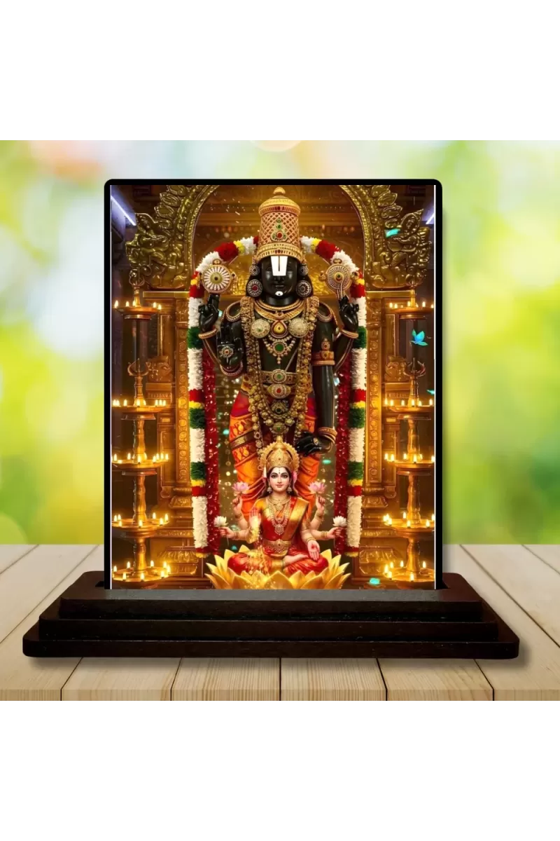 Car Dashboard Lord Ganesha Wooden Photo Stand  3x4 Inches, Compact & Stylish Spiritual Display For Car, Home & Office (Pack Of 1) (F49717)