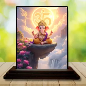 Car Dashboard Ganesha Wooden Photo Stand 3x4 Inches, Compact & Stylish Spiritual Display For Car, Home & Office (Pack Of 1) (F49719) Car Dashboard Ganesha Wooden Photo Stand 3x4 Inches, Compact & Stylish Spiritual Display For Car, Home & Office (Pack Of 1) (F49719)