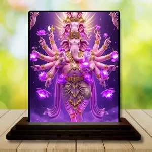 Car Dashboard Ganesha Wooden Photo Stand 3x4 Inches, Compact & Stylish Spiritual Display For Car, Home & Office (Pack Of 1) (F49726) Car Dashboard Ganesha Wooden Photo Stand 3x4 Inches, Compact & Stylish Spiritual Display For Car, Home & Office (Pack Of 1) (F49726)