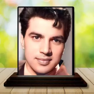 Car Dashboard Shree Dharmendra Wooden Photo Stand 3x4 Inches, Compact & Stylish Spiritual Display For Car, Home & Office (Pack Of 1) (F49730) Car Dashboard Shree Dharmendra Wooden Photo Stand 3x4 Inches, Compact & Stylish Spiritual Display For Car, Home & Office (Pack Of 1) (F49730)