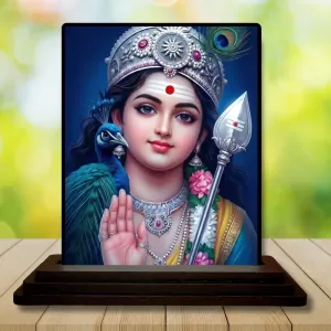 Car Dashboard Krishna Wooden Photo Stand 3x4 Inches, Compact & Stylish Spiritual Display For Car, Home & Office (Pack Of 1) (F49744) Car Dashboard Krishna Wooden Photo Stand 3x4 Inches, Compact & Stylish Spiritual Display For Car, Home & Office (Pack Of 1) (F49744)