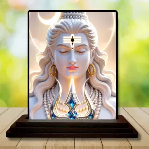 Car Dashboard Shiva Wooden Photo Stand 3x4 Inches, Compact & Stylish Spiritual Display For Car, Home & Office (Pack Of 1) (F49746) Car Dashboard Shiva Wooden Photo Stand 3x4 Inches, Compact & Stylish Spiritual Display For Car, Home & Office (Pack Of 1) (F49746)