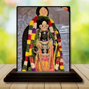 Car Dashboard Ram Lalla Wooden Photo Stand 3x4 Inches, Compact & Stylish Spiritual Display For Car, Home & Office (Pack Of 1) (F49757) Car Dashboard Ram Lalla Wooden Photo Stand 3x4 Inches, Compact & Stylish Spiritual Display For Car, Home & Office (Pack Of 1) (F49757)
