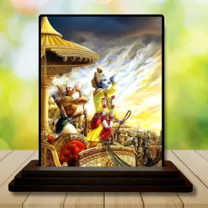 Car Dashboard Krishna Wooden Photo Stand 3x4 Inches, Compact & Stylish Spiritual Display For Car, Home & Office (Pack Of 1) (F49758) Car Dashboard Krishna Wooden Photo Stand 3x4 Inches, Compact & Stylish Spiritual Display For Car, Home & Office (Pack Of 1) (F49758)