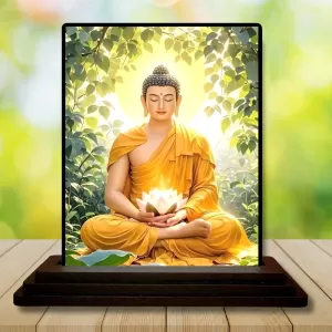 Car Dashboard Gautama Buddha Wooden Photo Stand 3x4 Inches, Compact & Stylish Spiritual Display For Car, Home & Office (Pack Of 1) (F49771) Car Dashboard Gautama Buddha Wooden Photo Stand 3x4 Inches, Compact & Stylish Spiritual Display For Car, Home & Office (Pack Of 1) (F49771)