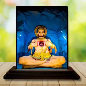 Car Dashboard Hanuman Wooden Photo Stand 3x4 Inches, Compact & Stylish Spiritual Display For Car, Home & Office (Pack Of 1) (F49778) Car Dashboard Hanuman Wooden Photo Stand 3x4 Inches, Compact & Stylish Spiritual Display For Car, Home & Office (Pack Of 1) (F49778)