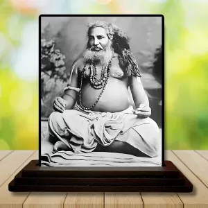 Car Dashboard Guru Bijoy Krishna Goswami Wooden Photo Stand 3x4 Inches, Compact & Stylish Spiritual Display For Car, Home & Office (Pack Of 1) (F49780) Car Dashboard Guru Bijoy Krishna Goswami Wooden Photo Stand 3x4 Inches, Compact & Stylish Spiritual Display For Car, Home & Office (Pack Of 1) (F49780)