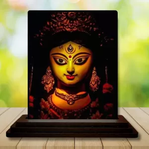 Car Dashboard Durga Wooden Photo Stand 3x4 Inches, Compact & Stylish Spiritual Display For Car, Home & Office (Pack Of 1) (F49782) Car Dashboard Durga Wooden Photo Stand 3x4 Inches, Compact & Stylish Spiritual Display For Car, Home & Office (Pack Of 1) (F49782)