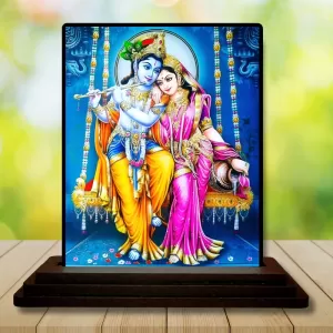 Car Dashboard Shree Radha Shree Krishna Wooden Photo Stand 3x4 Inches, Compact & Stylish Spiritual Display For Car, Home & Office (Pack Of 1) (F49786) Car Dashboard Shree Radha Shree Krishna Wooden Photo Stand 3x4 Inches, Compact & Stylish Spiritual Display For Car, Home & Office (Pack Of 1) (F49786)