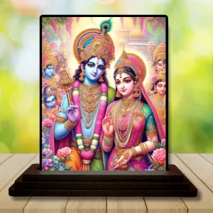 Car Dashboard Radha Krishna Wooden Photo Stand 3x4 Inches, Compact & Stylish Spiritual Display For Car, Home & Office (Pack Of 1) (F49787) Car Dashboard Radha Krishna Wooden Photo Stand 3x4 Inches, Compact & Stylish Spiritual Display For Car, Home & Office (Pack Of 1) (F49787)