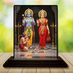 Car Dashboard Rama And Sita Wooden Photo Stand 3x4 Inches, Compact & Stylish Spiritual Display For Car, Home & Office (Pack Of 1) (F49800) Car Dashboard Rama And Sita Wooden Photo Stand 3x4 Inches, Compact & Stylish Spiritual Display For Car, Home & Office (Pack Of 1) (F49800)