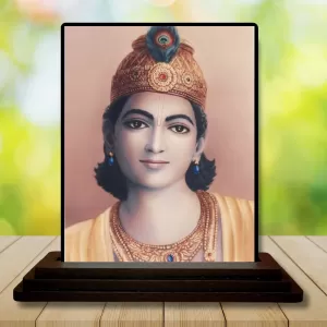Car Dashboard Lord Shree Krishna Wooden Photo Stand 3x4 Inches, Compact & Stylish Spiritual Display For Car, Home & Office (Pack Of 1) (F49815) Car Dashboard Lord Shree Krishna Wooden Photo Stand 3x4 Inches, Compact & Stylish Spiritual Display For Car, Home & Office (Pack Of 1) (F49815)