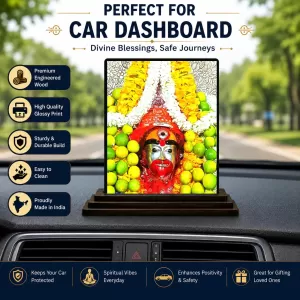 Car Dashboard Hanuman Wooden Photo Stand 3x4 Inches, Compact & Stylish Spiritual Display For Car, Home & Office (Pack Of 1) (F48668) Car Dashboard Hanuman Wooden Photo Stand 3x4 Inches, Compact & Stylish Spiritual Display For Car, Home & Office (Pack Of 1) (F48668)
