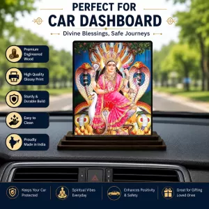 Car Dashboard Manasa Devi Wooden Photo Stand 3x4 Inches, Compact & Stylish Spiritual Display For Car, Home & Office (Pack Of 1) (F48676) Car Dashboard Manasa Devi Wooden Photo Stand 3x4 Inches, Compact & Stylish Spiritual Display For Car, Home & Office (Pack Of 1) (F48676)