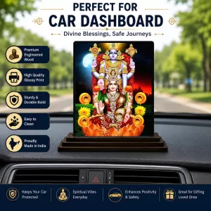 Car Dashboard Lord Ganesha Wooden Photo Stand 3x4 Inches, Compact & Stylish Spiritual Display For Car, Home & Office (Pack Of 1) (F48684) Car Dashboard Lord Ganesha Wooden Photo Stand 3x4 Inches, Compact & Stylish Spiritual Display For Car, Home & Office (Pack Of 1) (F48684)