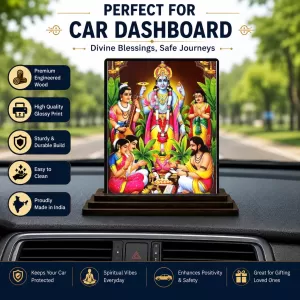Car Dashboard Shree Krishna Wooden Photo Stand 3x4 Inches, Compact & Stylish Spiritual Display For Car, Home & Office (Pack Of 1) (F48687) Car Dashboard Shree Krishna Wooden Photo Stand 3x4 Inches, Compact & Stylish Spiritual Display For Car, Home & Office (Pack Of 1) (F48687)