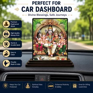 Car Dashboard Lord Shiva Wooden Photo Stand 3x4 Inches, Compact & Stylish Spiritual Display For Car, Home & Office (Pack Of 1) (F48699) Car Dashboard Lord Shiva Wooden Photo Stand 3x4 Inches, Compact & Stylish Spiritual Display For Car, Home & Office (Pack Of 1) (F48699)
