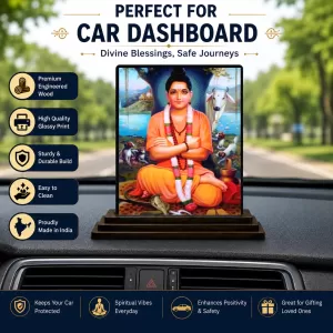 Car Dashboard Lord Murugan Wooden Photo Stand 3x4 Inches, Compact & Stylish Spiritual Display For Car, Home & Office (Pack Of 1) (F48710) Car Dashboard Lord Murugan Wooden Photo Stand 3x4 Inches, Compact & Stylish Spiritual Display For Car, Home & Office (Pack Of 1) (F48710)