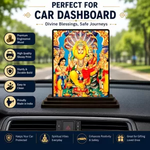 Car Dashboard Narasimha Wooden Photo Stand 3x4 Inches, Compact & Stylish Spiritual Display For Car, Home & Office (Pack Of 1) (F48711) Car Dashboard Narasimha Wooden Photo Stand 3x4 Inches, Compact & Stylish Spiritual Display For Car, Home & Office (Pack Of 1) (F48711)