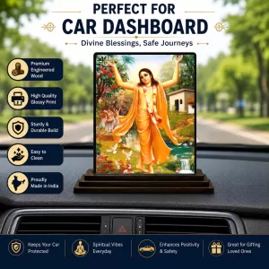 Car Dashboard Shree Krishna Wooden Photo Stand 3x4 Inches, Compact & Stylish Spiritual Display For Car, Home & Office (Pack Of 1) (F48712) Car Dashboard Shree Krishna Wooden Photo Stand 3x4 Inches, Compact & Stylish Spiritual Display For Car, Home & Office (Pack Of 1) (F48712)