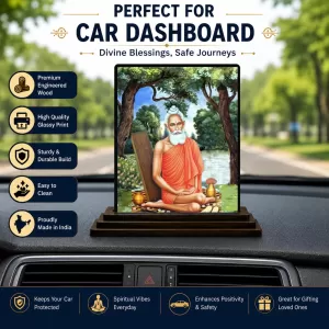 Car Dashboard Maharishi Mahesh Yogi Wooden Photo Stand 3x4 Inches, Compact & Stylish Spiritual Display For Car, Home & Office (Pack Of 1) (F48718) Car Dashboard Maharishi Mahesh Yogi Wooden Photo Stand 3x4 Inches, Compact & Stylish Spiritual Display For Car, Home & Office (Pack Of 1) (F48718)