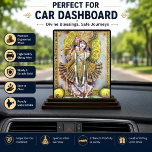 Car Dashboard Shree Krishna Wooden Photo Stand 3x4 Inches, Compact & Stylish Spiritual Display For Car, Home & Office (Pack Of 1) (F48720) Car Dashboard Shree Krishna Wooden Photo Stand 3x4 Inches, Compact & Stylish Spiritual Display For Car, Home & Office (Pack Of 1) (F48720)