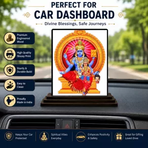 Car Dashboard Goddess Kali Wooden Photo Stand 3x4 Inches, Compact & Stylish Spiritual Display For Car, Home & Office (Pack Of 1) (F48722) Car Dashboard Goddess Kali Wooden Photo Stand 3x4 Inches, Compact & Stylish Spiritual Display For Car, Home & Office (Pack Of 1) (F48722)