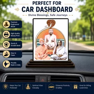 Car Dashboard Shree Ramkrishna Wooden Photo Stand 3x4 Inches, Compact & Stylish Spiritual Display For Car, Home & Office (Pack Of 1) (F48726) Car Dashboard Shree Ramkrishna Wooden Photo Stand 3x4 Inches, Compact & Stylish Spiritual Display For Car, Home & Office (Pack Of 1) (F48726)