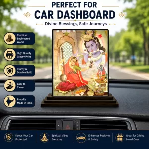Car Dashboard Shree Krishna Wooden Photo Stand 3x4 Inches, Compact & Stylish Spiritual Display For Car, Home & Office (Pack Of 1) (F48735) Car Dashboard Shree Krishna Wooden Photo Stand 3x4 Inches, Compact & Stylish Spiritual Display For Car, Home & Office (Pack Of 1) (F48735)