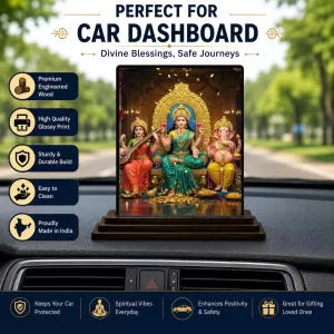 Car Dashboard Lord Ganesha Wooden Photo Stand 3x4 Inches, Compact & Stylish Spiritual Display For Car, Home & Office (Pack Of 1) (F48767) Car Dashboard Lord Ganesha Wooden Photo Stand 3x4 Inches, Compact & Stylish Spiritual Display For Car, Home & Office (Pack Of 1) (F48767)