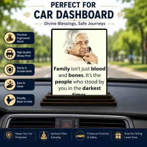 Car Dashboard Abdul Kalam Wooden Photo Stand 3x4 Inches, Compact & Stylish Spiritual Display For Car, Home & Office (Pack Of 1) (F48946) Car Dashboard Abdul Kalam Wooden Photo Stand 3x4 Inches, Compact & Stylish Spiritual Display For Car, Home & Office (Pack Of 1) (F48946)