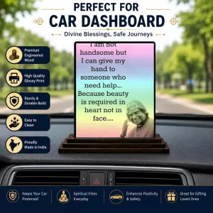 Car Dashboard Betty White Wooden Photo Stand 3x4 Inches, Compact & Stylish Spiritual Display For Car, Home & Office (Pack Of 1) (F48956) Car Dashboard Betty White Wooden Photo Stand 3x4 Inches, Compact & Stylish Spiritual Display For Car, Home & Office (Pack Of 1) (F48956)