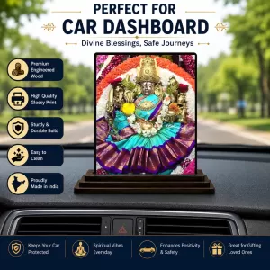 Car Dashboard Lord Ganesha Wooden Photo Stand 3x4 Inches, Compact & Stylish Spiritual Display For Car, Home & Office (Pack Of 1) (F48970) Car Dashboard Lord Ganesha Wooden Photo Stand 3x4 Inches, Compact & Stylish Spiritual Display For Car, Home & Office (Pack Of 1) (F48970)