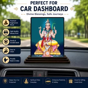 Car Dashboard Lord Brahma Wooden Photo Stand 3x4 Inches, Compact & Stylish Spiritual Display For Car, Home & Office (Pack Of 1) (F49007) Car Dashboard Lord Brahma Wooden Photo Stand 3x4 Inches, Compact & Stylish Spiritual Display For Car, Home & Office (Pack Of 1) (F49007)