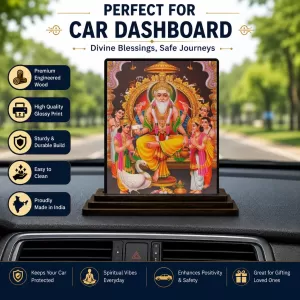 Car Dashboard Lord Brahma Wooden Photo Stand 3x4 Inches, Compact & Stylish Spiritual Display For Car, Home & Office (Pack Of 1) (F49047) Car Dashboard Lord Brahma Wooden Photo Stand 3x4 Inches, Compact & Stylish Spiritual Display For Car, Home & Office (Pack Of 1) (F49047)