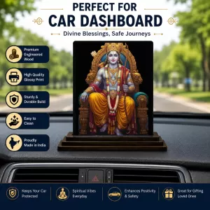 Car Dashboard Rama Wooden Photo Stand 3x4 Inches, Compact & Stylish Spiritual Display For Car, Home & Office (Pack Of 1) (F49083) Car Dashboard Rama Wooden Photo Stand 3x4 Inches, Compact & Stylish Spiritual Display For Car, Home & Office (Pack Of 1) (F49083)