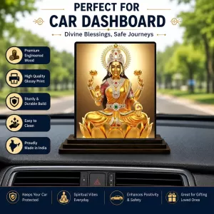 Car Dashboard Lord Ganesha Wooden Photo Stand 3x4 Inches, Compact & Stylish Spiritual Display For Car, Home & Office (Pack Of 1) (F49117) Car Dashboard Lord Ganesha Wooden Photo Stand 3x4 Inches, Compact & Stylish Spiritual Display For Car, Home & Office (Pack Of 1) (F49117)