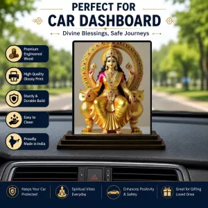Car Dashboard Lord Ganesha Wooden Photo Stand 3x4 Inches, Compact & Stylish Spiritual Display For Car, Home & Office (Pack Of 1) (F49270) Car Dashboard Lord Ganesha Wooden Photo Stand 3x4 Inches, Compact & Stylish Spiritual Display For Car, Home & Office (Pack Of 1) (F49270)